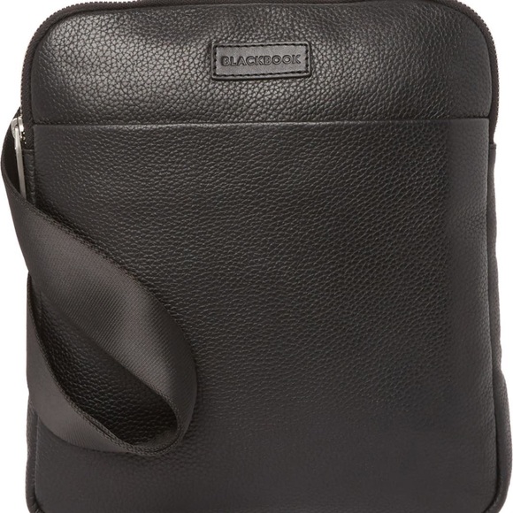 BUGATTI Horizon 2 NWT Blackbook pebble-Grain Leather Crossbody Bag - Picture 2 of 10